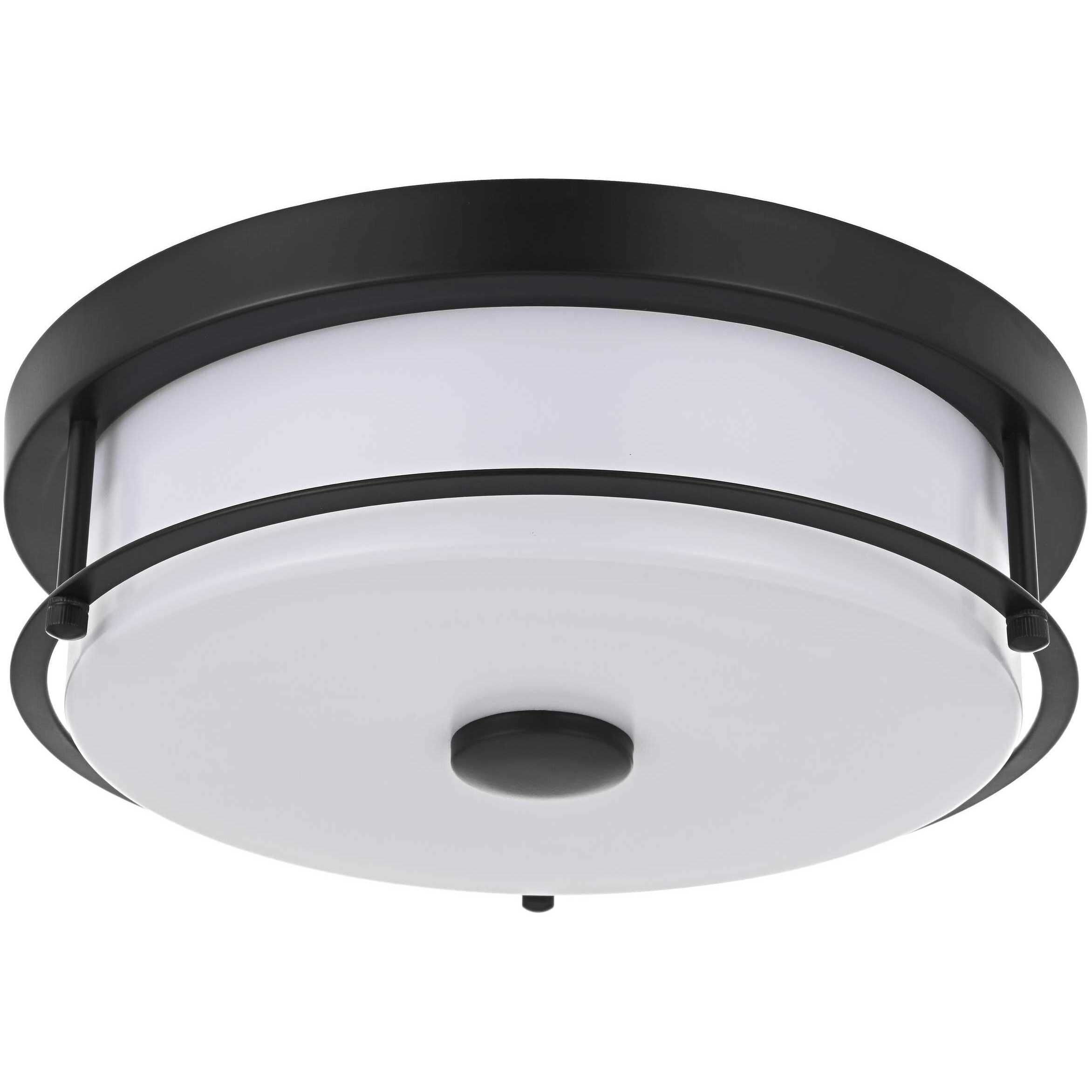 Kolson 1 Light 12 inch Black Flush Mount Ceiling Light