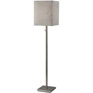 Estelle 61 inch 100.00 watt Brushed Steel Floor Lamp Portable Light