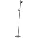 Fernanda 50.75 inch 5 watt Satin Black Floor Lamp Portable Light