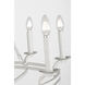 C&M by Chapman & Myers Brighton 9 Light 41.5 inch Aged Pewter Chandelier Ceiling Light in LED