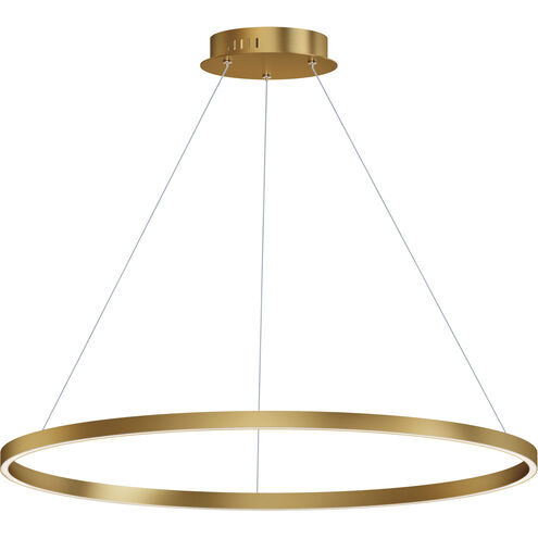 Groove 5CCT LED 40 inch Gold Single Pendant Ceiling Light