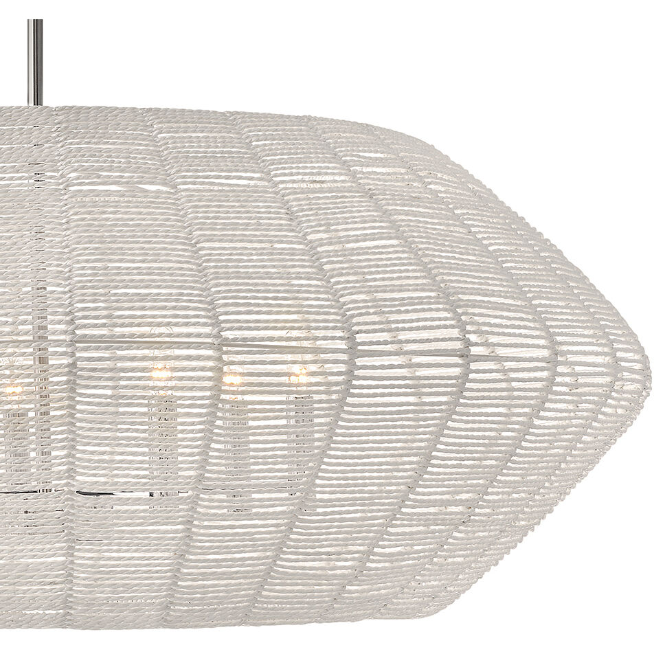 Lisa McDennon Luca 7 Light 38 inch Polished Chrome Indoor Chandelier Ceiling Light, Convertible to Semi-Flush