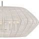 Lisa McDennon Luca 7 Light 38 inch Polished Chrome Indoor Chandelier Ceiling Light, Convertible to Semi-Flush