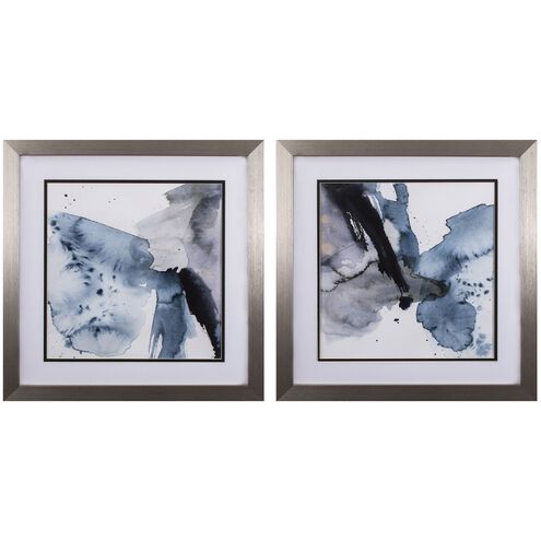 Abstract Collection Blue Framed Art