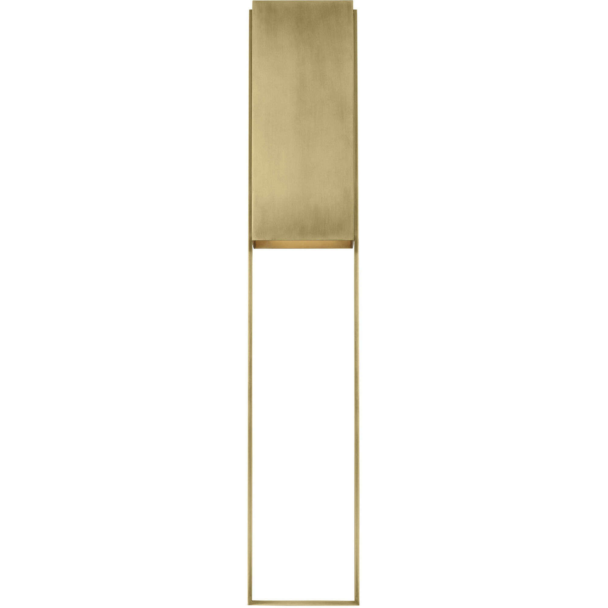 Mick De Giulio Alude LED 45 inch Hand-Rubbed Antique Brass Outoor Wall Light