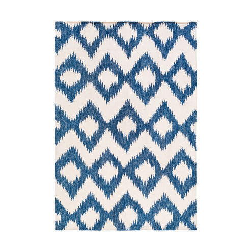 Frontier 96 X 60 inch Navy/Cream Rugs, Wool
