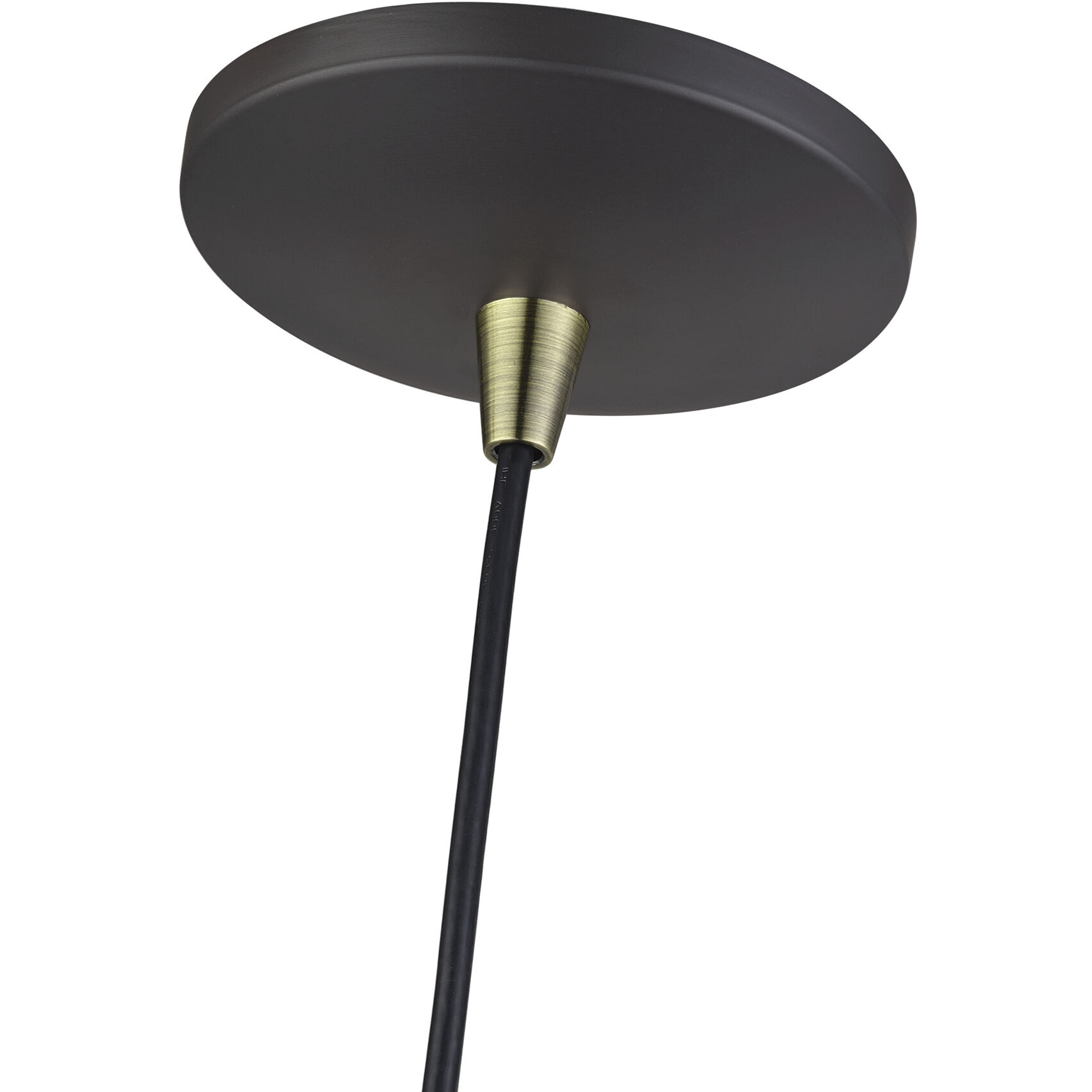 Kuppola 9.25 inch Bronze with Antique Brass Accents Pendant Ceiling Light, Globe