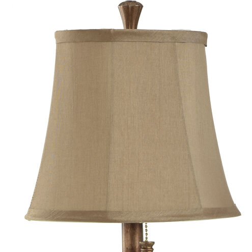 Signature 21 inch 40 watt Antique Copper Table Lamp Portable Light