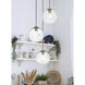 Baxter 3 Light 20 inch Satin Gold Pendant Ceiling Light