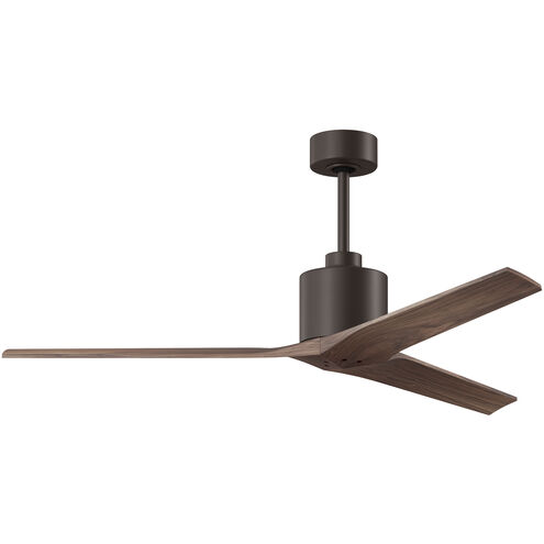 Atlas Mollywood 60 inch Textured Bronze with Walnut Tone Blades Ceiling Fan, Atlas