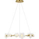 Barbara Barry Petaluma LED 34.5 inch Soft Lacquered Brass Ring Chandelier Ceiling Light