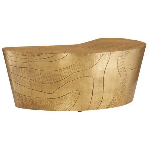 Glasgow 41.5 X 15 inch Antique Brass Coffee Table