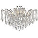 Maria Theresa 8 Light 36 inch Chrome Flush Mount Ceiling Light in Royal Cut