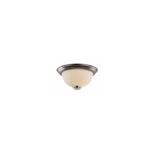 Signature 1 Light 12 inch Rubbed Oil Bronze Flushmount Ceiling Light