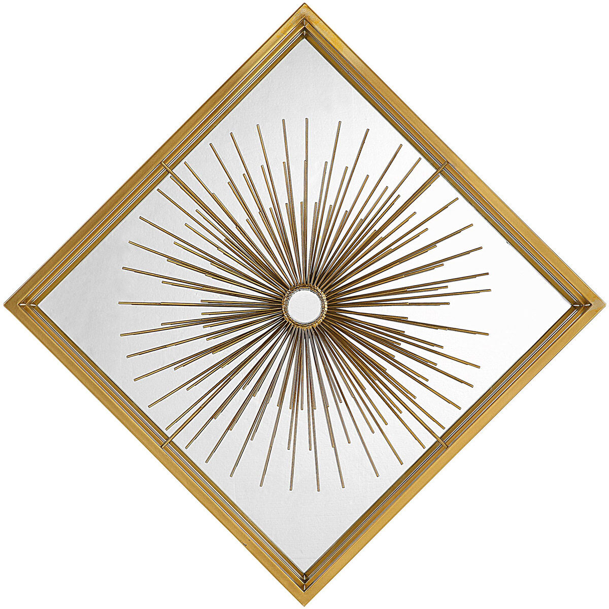 Starlight Antique Brushed Brass Mirrored Wall Decor