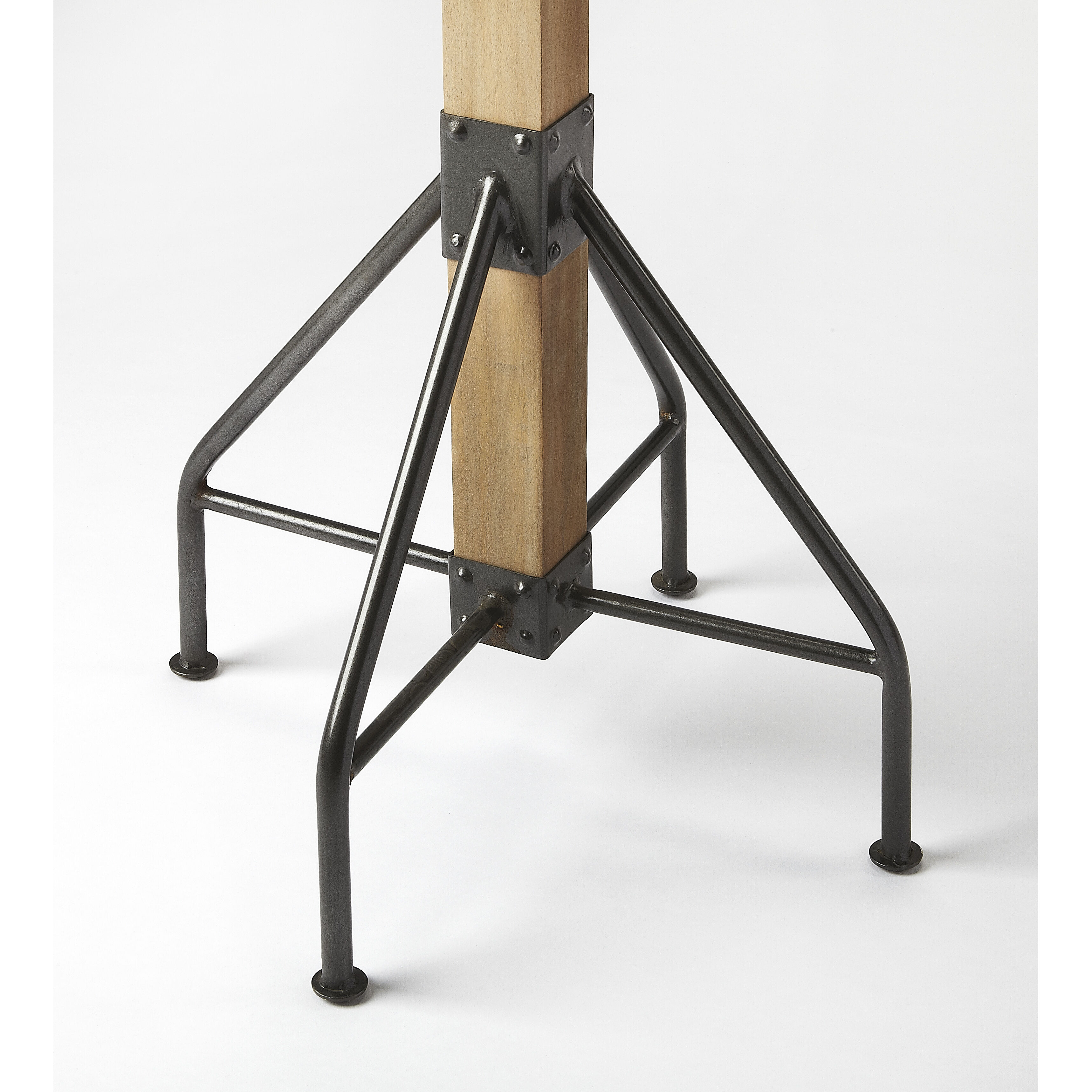 Industrial Chic Logan Square Rustic Brown Black Costumer/Hall Tree