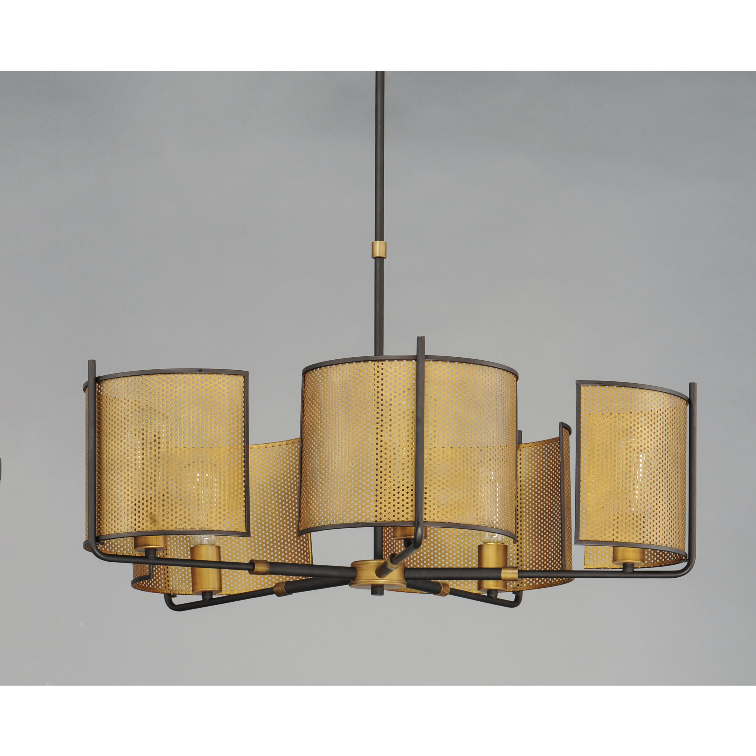 Caspian 5 Light 31.25 inch Oil Rubbed Bronze/Antique Brass Multi-Light Pendant Ceiling Light