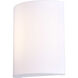 Crispo LED 9 inch White ADA Wall Sconce Wall Light