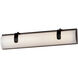 Clutch LED 22 inch Black Bath Vanity Light Wall Light