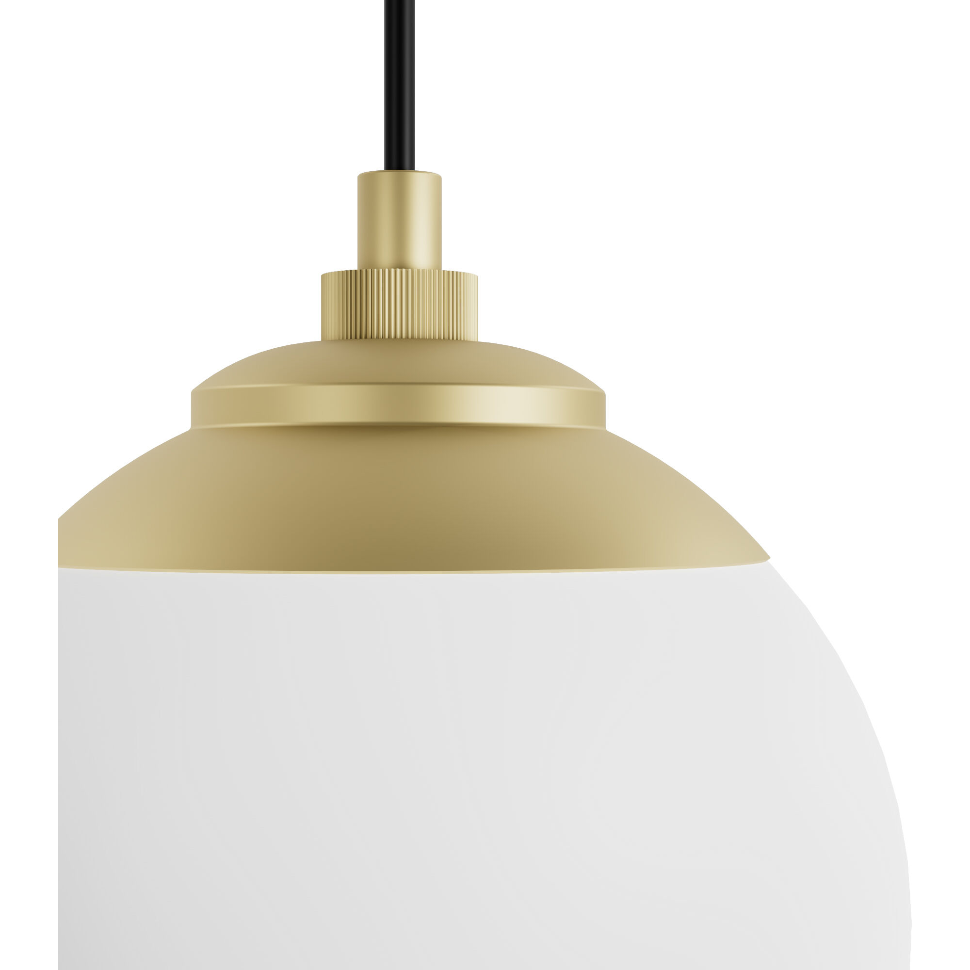 Hepburn 3 Light 7.25 inch Modern Brass Linear Cluster Pendant Ceiling Light, Medium