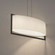 Park Avenue Linear Pendant Ceiling Light in Black, dweLED