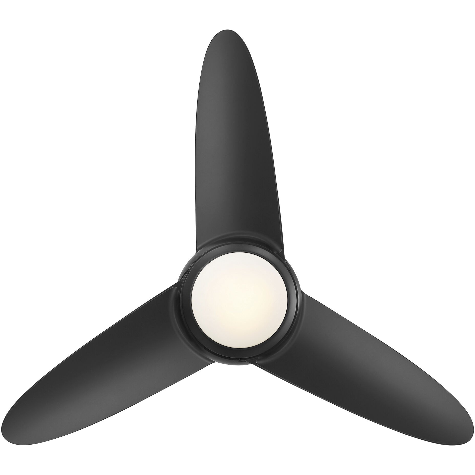 Loft 38 inch Matte Black Downrod Ceiling Fans, Smart Fan