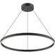 Cerchio LED 31.5 inch Black Pendant Ceiling Light