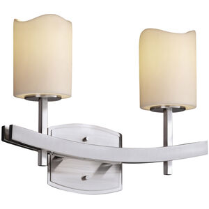 CandleAria LED 15.5 inch Brushed Nickel Bath/Vanity Wall Light