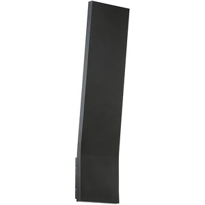 Blade LED 22 inch Black Outdoor Wall Light in 22in