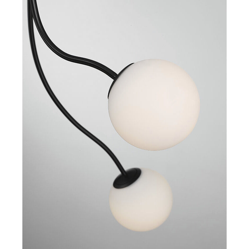 Athena LED 28 inch Matte Black Chandelier Ceiling Light