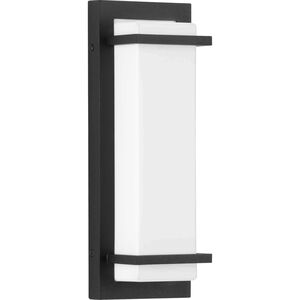 Z-1080 LED LED 13 inch Textured Black Outdoor Sconce, Small, Progress LED