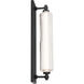 Portos LED 25 inch Black Outdoor Wall Light, dweLED