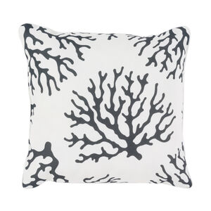 River 16 X 16 inch Black/Ivory Pillow Cover