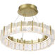 Sevryn LED 19.63 inch Soft Brass Ring Pendant Convert to Semi-Flush Ceiling Light