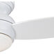 Traditional Concept 44 inch White Outdoor Ceiling Fan