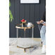 Verrill Gold and Clear Accent Table