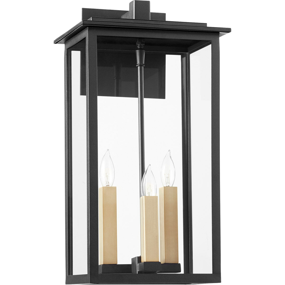 Westerly 3 Light 18.63 inch Noir Outdoor Wall Mount