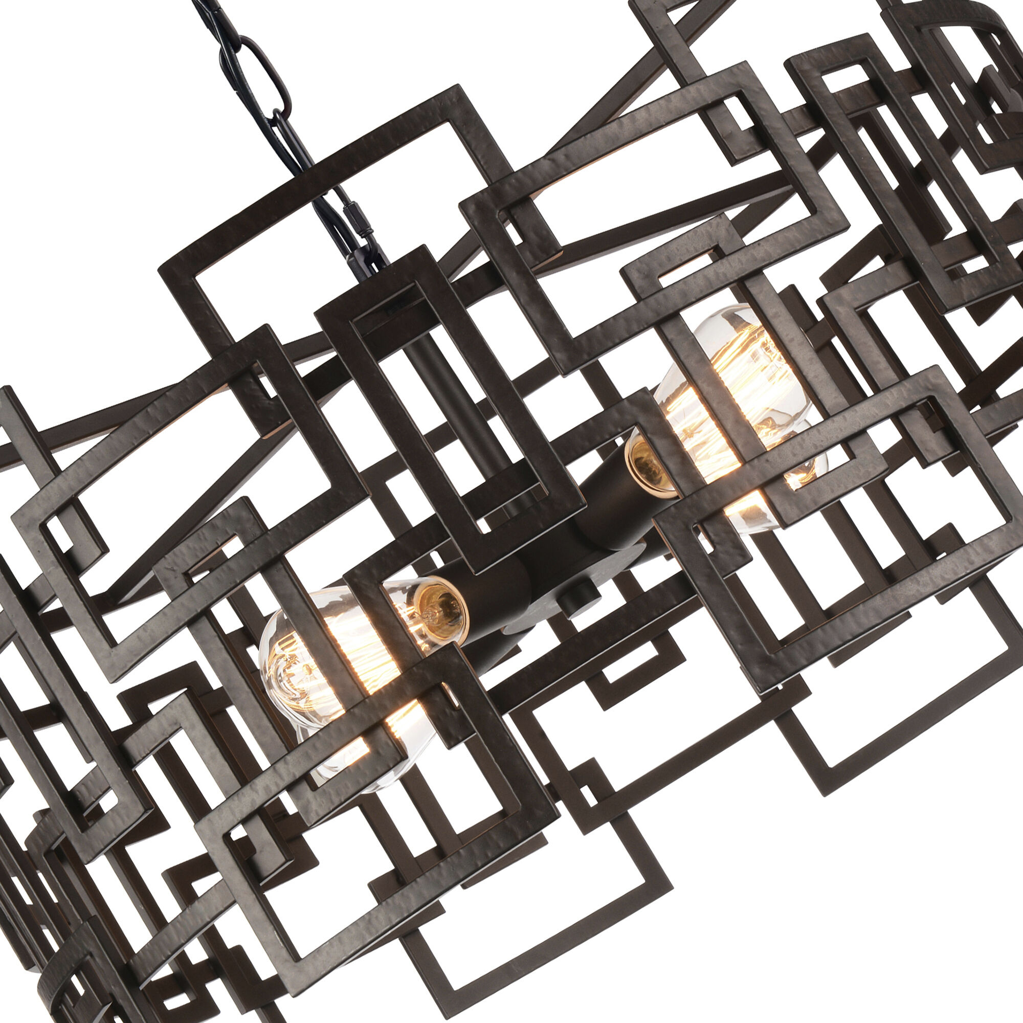 Litani 4 Light 25 inch Brown Down Chandelier Ceiling Light