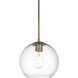 Baxter 1 Light 10 inch Satin Gold Pendant Ceiling Light