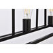 Voir 3 Light 30 inch Black Linear Pendant Ceiling Light 