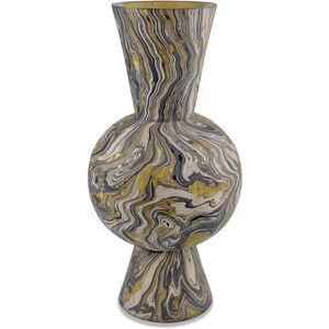 Brown Marbleized 16 inch Vase