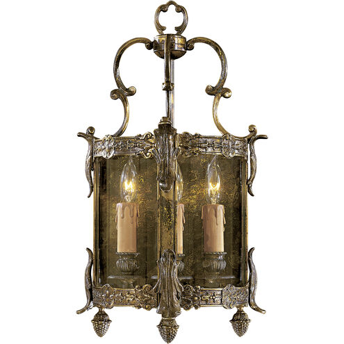 Metropolitan Collection 3 Light 10.5 inch Oxide Brass Wall Sconce Wall Light