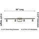 Ballston Bridal Veil 4 Light 35 inch White Polished Chrome Bath Vanity Light Wall Light