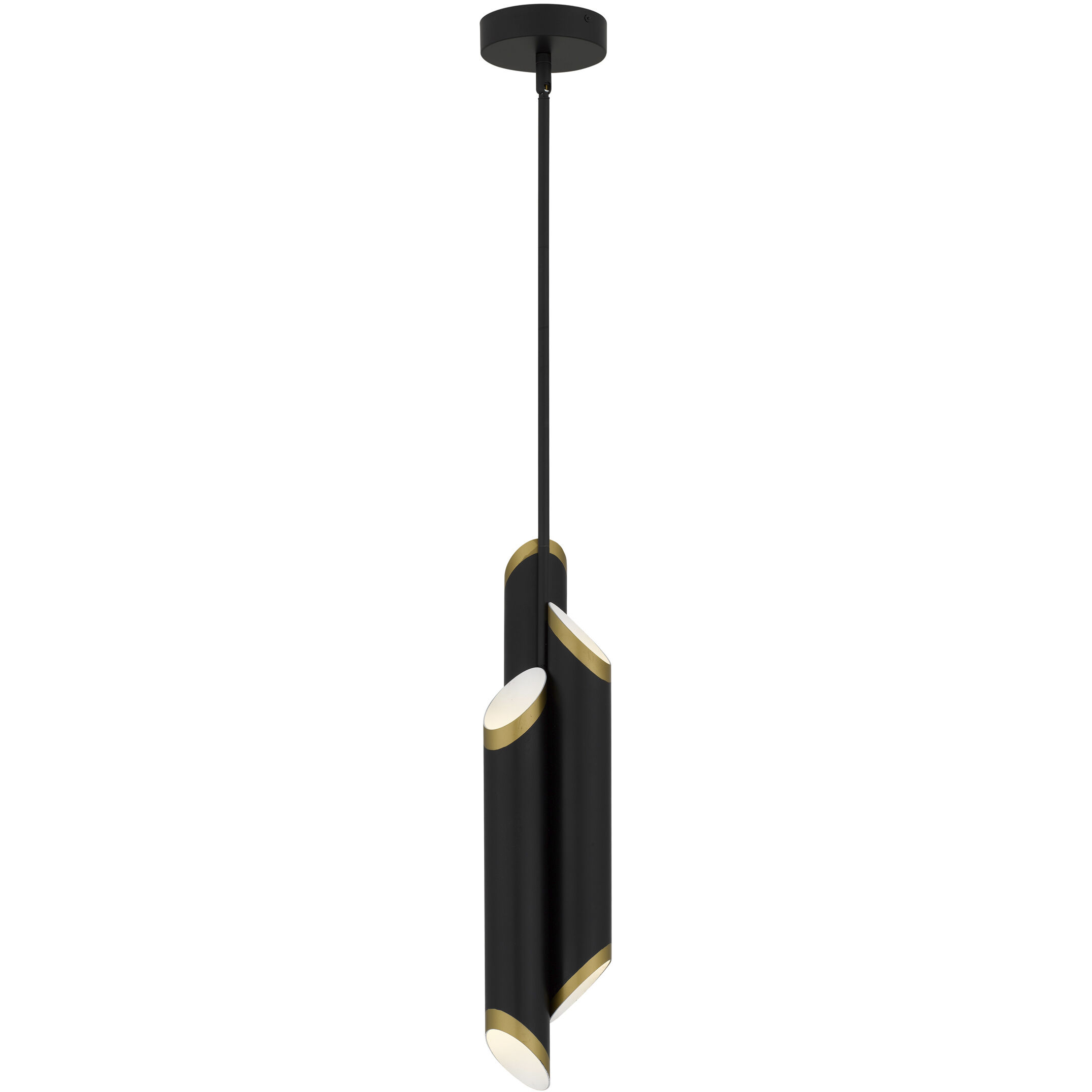 Manelis LED 5.5 inch Matte Black Mini Pendant Ceiling Light