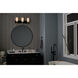 Solia LED 24 inch Champagne Bronze with Black Bathroom Vanity Light Wall Light