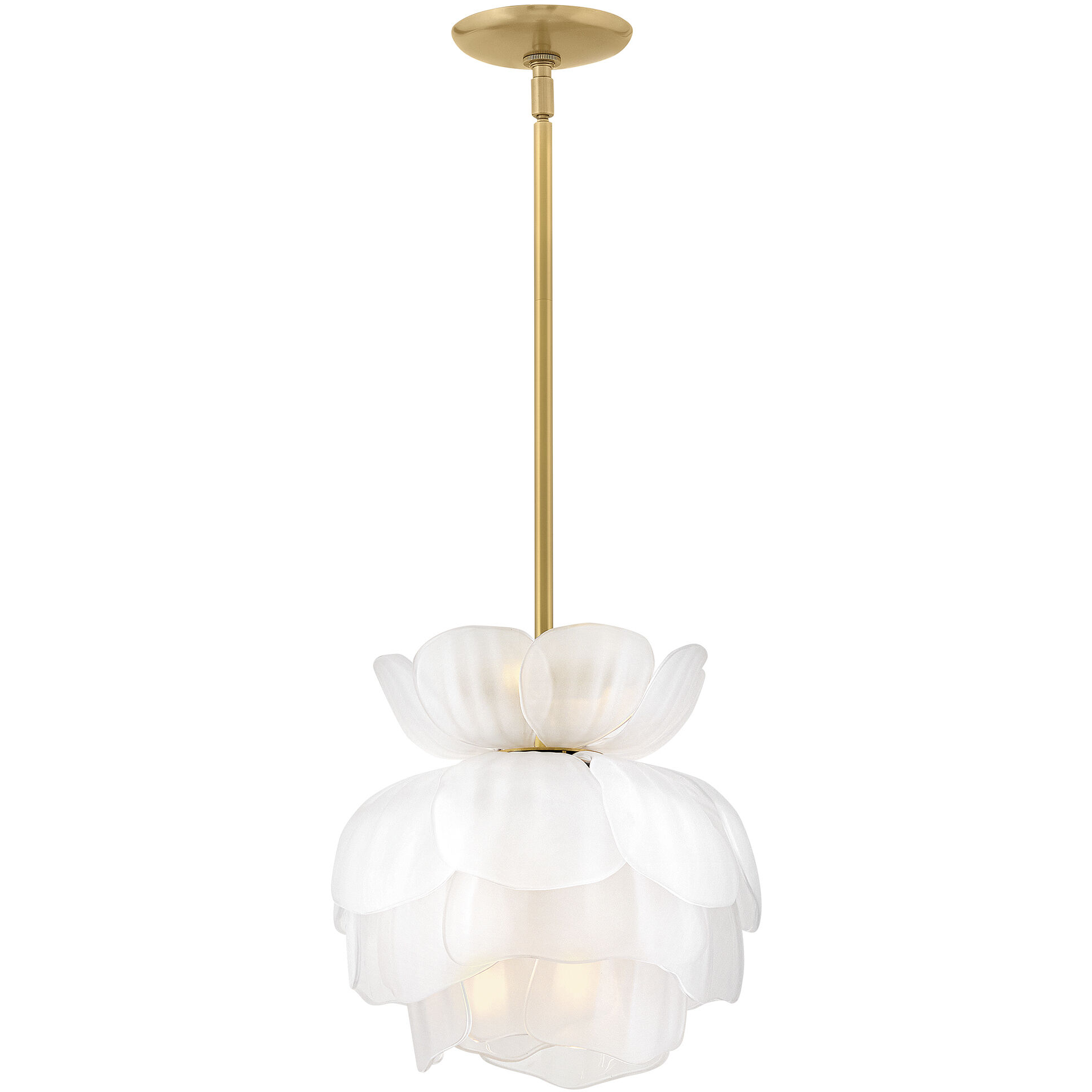 Fantine Pendant Ceiling Light in White Frosted