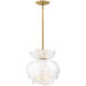 Fantine Pendant Ceiling Light in White Frosted