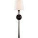 AERIN Dover 1 Light 7.5 inch Aged Iron Tail Sconce Wall Light, Large