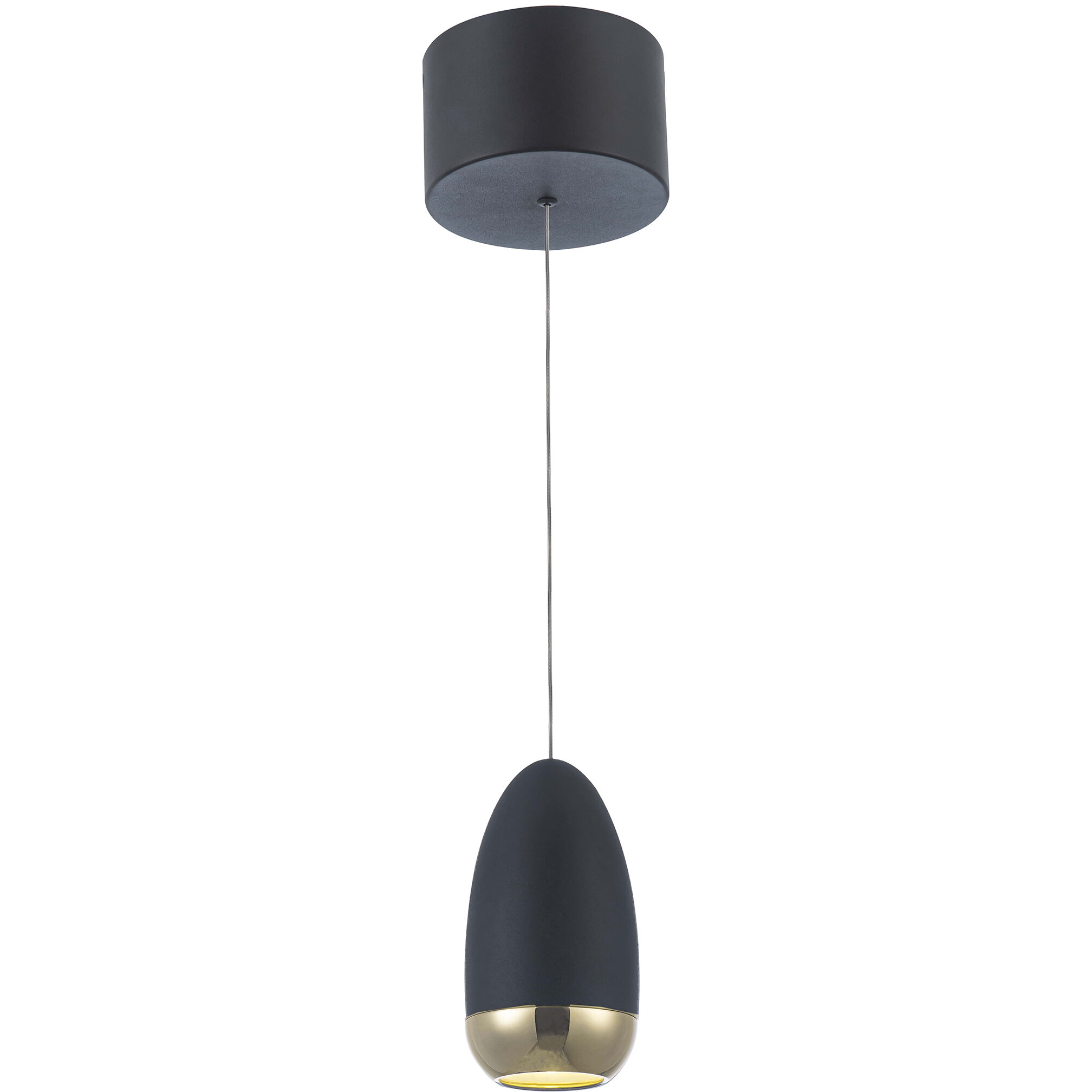 Royal Pearl LED 13.2 inch Black Pendant Ceiling Light