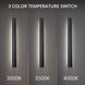 Revels LED 60 inch Black Outdoor Wall Light in 3500K, dweLED